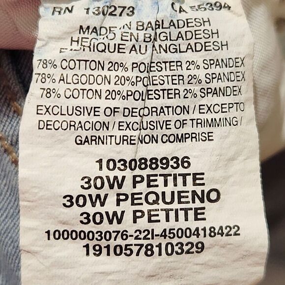 Lee Jeans For Women Size 30W Petite Blue Color Stretch Mid-rise Flex Motion - Picture 12 of 13